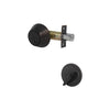 Single Round Deadbolt, Keyed one-Side, Single Cylinder Deadbolts with Anti-Bump& Anti-Theft Interior& Exterior Door Hardware, Entrance Lock& Front Gate (Single Cylinder, Oil Rubbed Bronze)