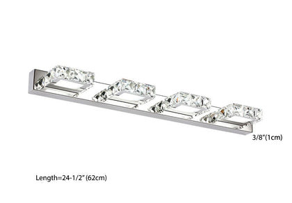 13859 VANITY LIGHT WITH CRYSTALS (4 LIGHTS)