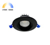3.5" ROUND BAFFLE LED RECESSED LIGHT, 9W, 650LM, 5CCT SWITCHABLE 2700K-3000K-3500K-4000K-5000K, AIRTIGHT WITH JUNCTION BOX (BLACK TRIM)