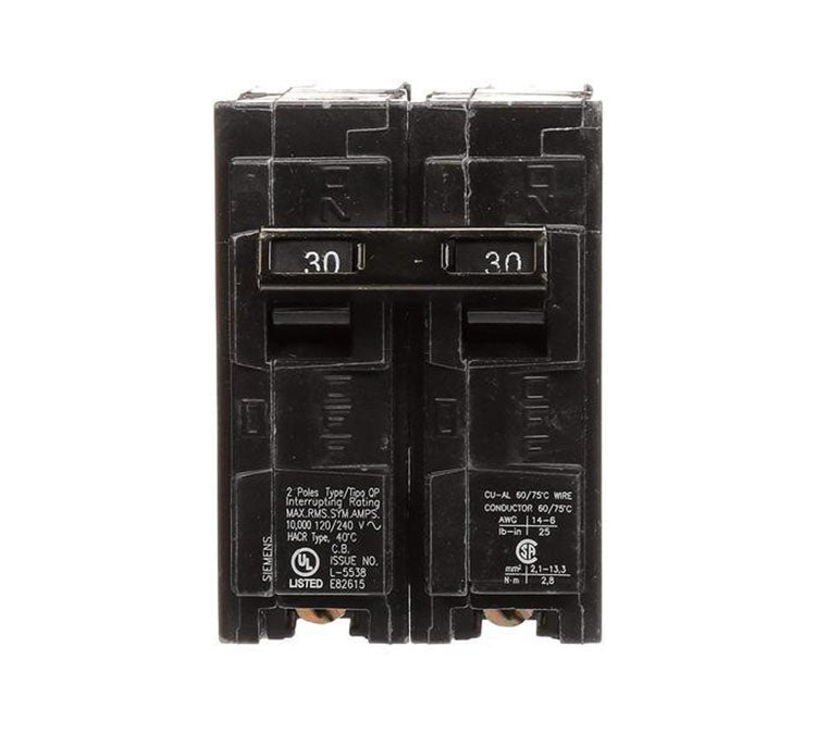 Q230 - Siemens 30 Amp Double Pole Circuit Breaker