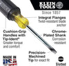 Klein Tools 601-4 3/16-Inch Cabinet-Tip Screwdriver with 4-Inch Round Shank