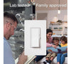Lutron Diva C.L Dimmer for dimmable LED, Halogen and Incandescent Bulbs, Single-Pole or 3-Way, DVCL-153P-WH, White