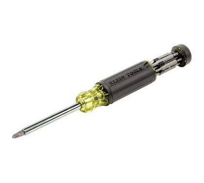 Klein Tools 32290 Multi-Bit Screwdriver with Storage with Cusion Grip for Maximum Torque and Comfort, 15-Piece