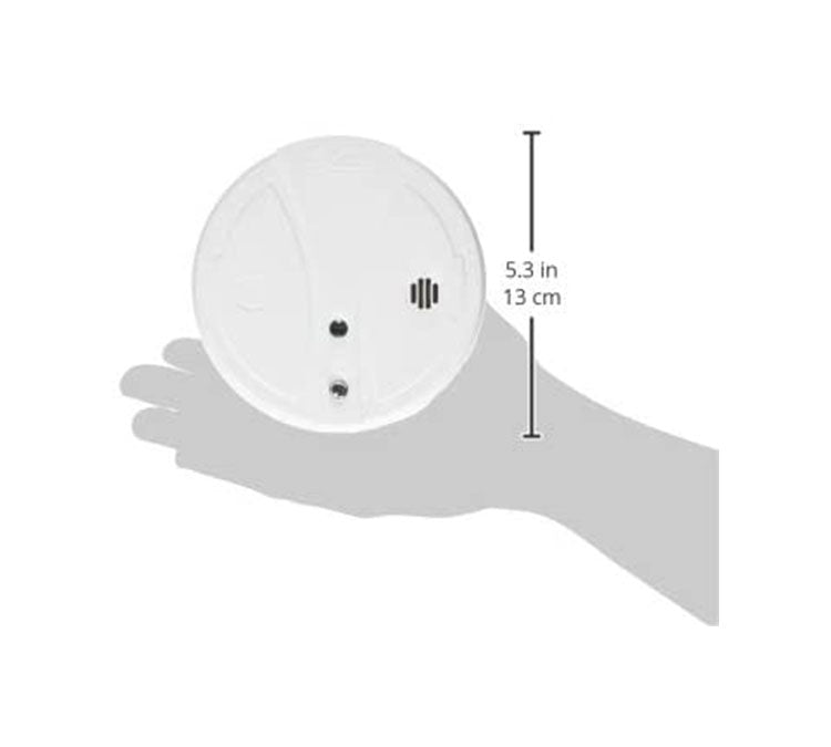 Kidde 380-PPE120CA White 120V (Hardwired) AC Photoelectric Smoke Alarm with 9V Battery Backup PPE120CA