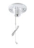 VISTA 46051 1Pack/10Pack Plastic Ceiling Lampholder w/Pull Chain - White