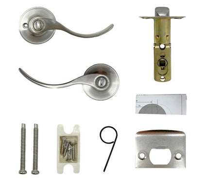 PRIVACY LOCK (ACCENT WAVE) SATIN NICKEL