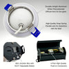 2" ROUND GIMBAL LED SLIM PANEL, DIMMABLE, 5W, 400LM, (5CCT SWITCHABLE) 2700K-3000K-3500K-4000K-5000K, , AIRTIGHT WITH JUNCTION BOX (WHITE TRIM)