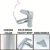 Single-Hole and Three-Hole Single Handle Bathroom Faucet in Chrome
