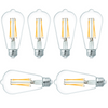 RS Vintage Led Edison Light Bulbs, 5W (40Wattage Equivalent), 450LM Dimmable, 110VAC, ST19(ST64) Filament Bulbs with E26 Base