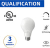 RS A19 LED Bulbs, Dimmable, 9W (60-Watt Halogen Bulb Equivalent), 800Lumens, E26 Base, 15,000 Hour Lifetime, UL Listed
