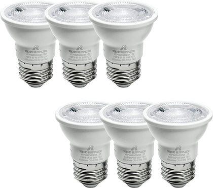 RS PAR16 LED Bulbs, Dimmable, 6W, 450LM, LED Flood Lights (60W Halogen Bulb Equivalent), LED Spotlight Bulbs, E26 Screw Base