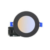 3.5" ROUND SUPER-THIN LED SLIM PANEL, DIMMABLE, 7W, 500LM (5CCT SWITCHABLE) 2700K-3000K-3500K-4000K-5000K, AIRTIGHT WITH JUNCTION BOX  (Black Trim)