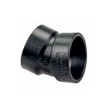 4 IN. ABS 22.5-DEGREE ABS SHORT ELBOW FITTING - Reno Supplies