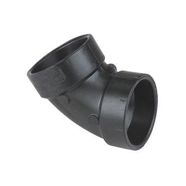 1-1/2 IN. ABS 60-DEGREE ABS SHORT ELBOW FITTING - Reno Supplies