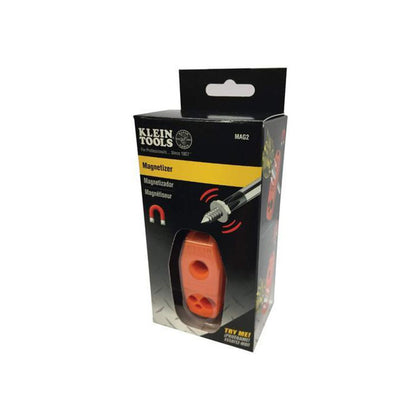 Klein Tools MAG2 Demagnetizer/Magnetizer for Screwdriver Bits and Tips, Makes Tools Magnetic with Powerful Rare-Earth Magnet - Reno Supplies