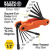 Klein Tools 70550 Pro Folding Hex Key Set, 11 Fractional Inch-Sized Keys