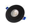 4" Round Gimbal LED Slim panel, Dimmable, 9W, 860LM, 5CCT SWITCHABLE (2700K/3000K/3500K/4000K/5000K), Airtight with junction box (Black Trim)