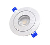 4" Round Gimbal LED Slim panel, Dimmable, 9W, 860LM, (5CCT SWITCHABLE)  2700K-3000K-3500K-4000K-5000K, Airtight with junction box (WHITE TRIM)