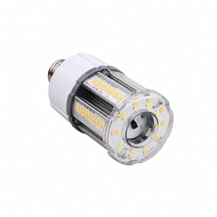3CCT(3000K/4000K/5000K) Adjustable LED Corn Light, 12W, 1680-1860LM, Input Voltage AC100-277V, Beam Angle 360, Base E26/E39