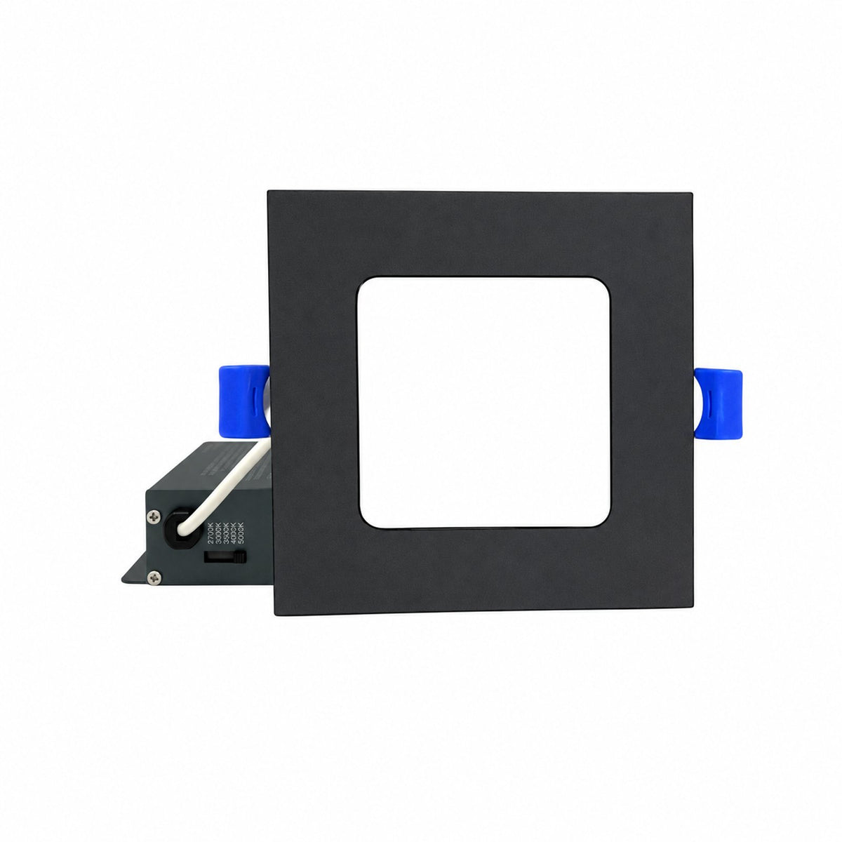 4" SQUARE SUPER-THIN LED SLIM PANEL, DIMMABLE, 12W, 750LM (3CCT SWITCHABLE) 3000K-4000K-5000K, AIRTIGHT WITH JUNCTION BOX