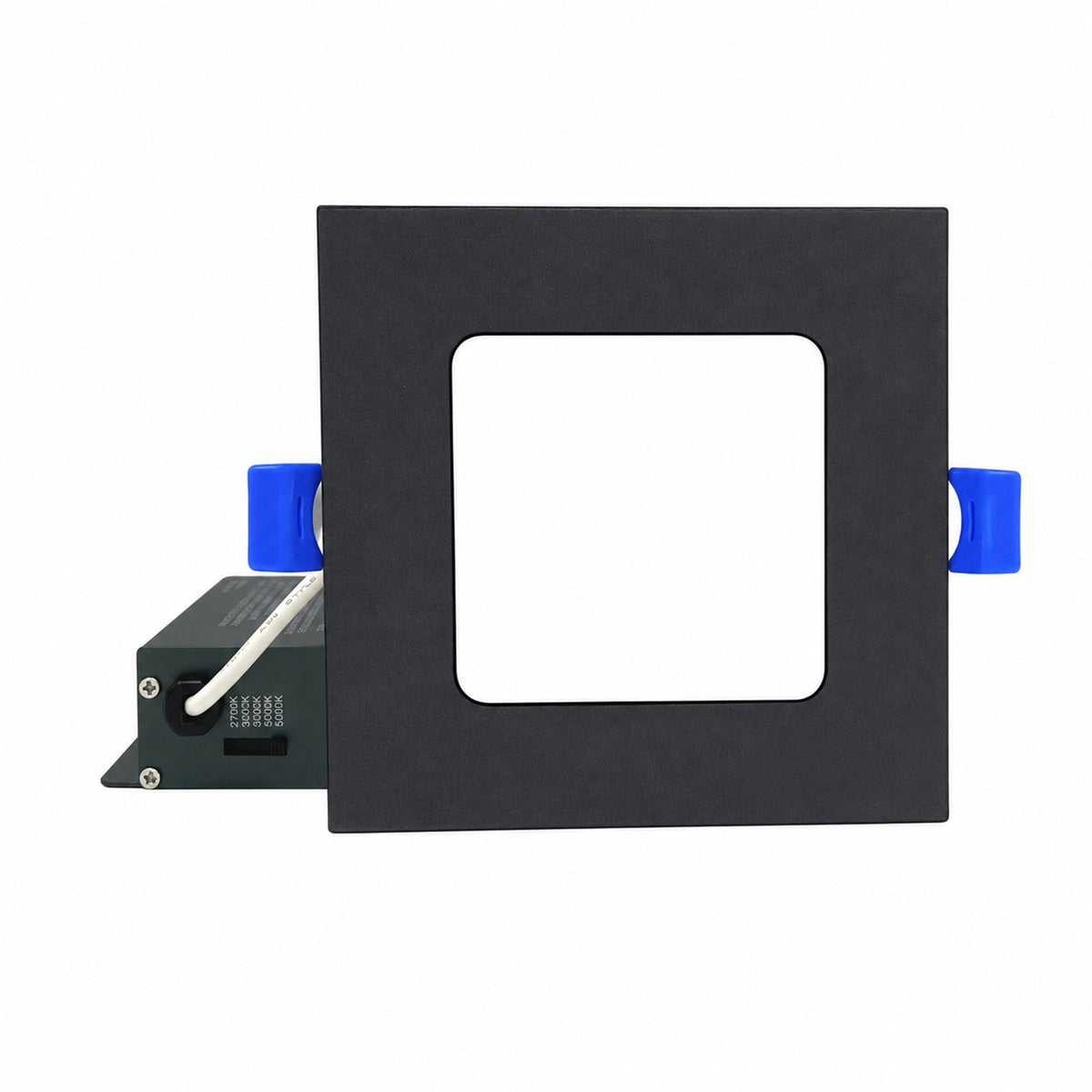 4" SQUARE SUPER-THIN LED SLIM PANEL, DIMMABLE, 12W, 870LM (5CCT SWITCHABLE)2700K-3000K-3500K-4000K-5000K, AIRTIGHT WITH JUNCTION BOX