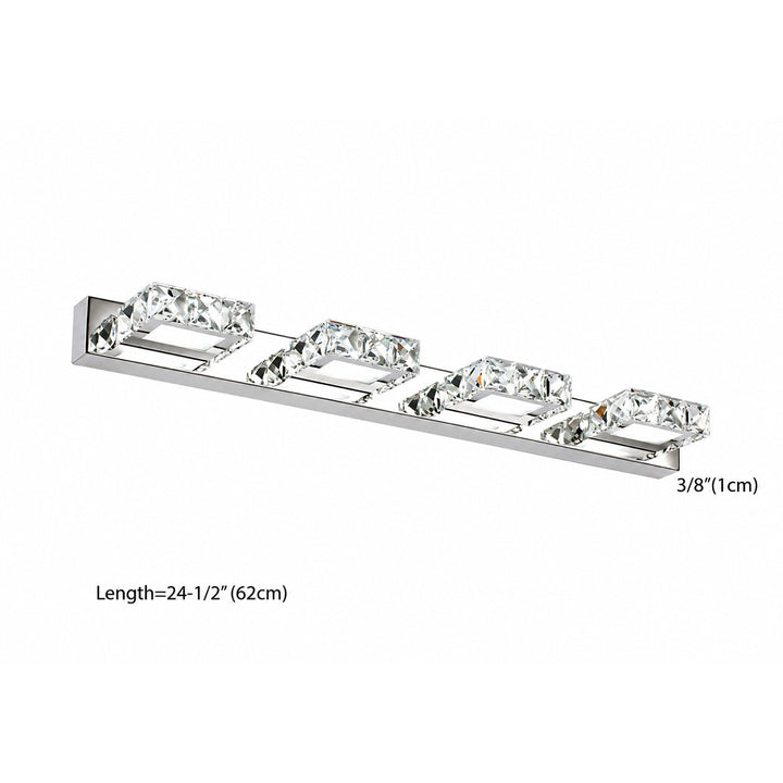 13859 VANITY LIGHT WITH CRYSTALS (4 LIGHTS)