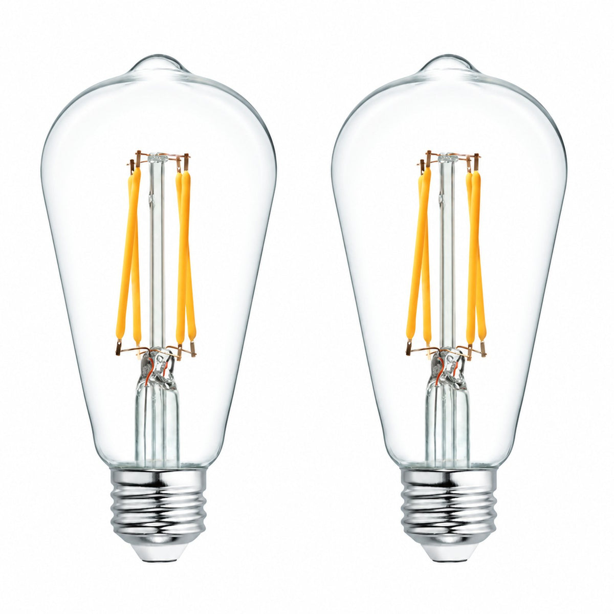 RS Vintage Led Edison Light Bulbs, 5W (40Wattage Equivalent), 450LM Dimmable, 110VAC, ST19(ST64) Filament Bulbs with E26 Base