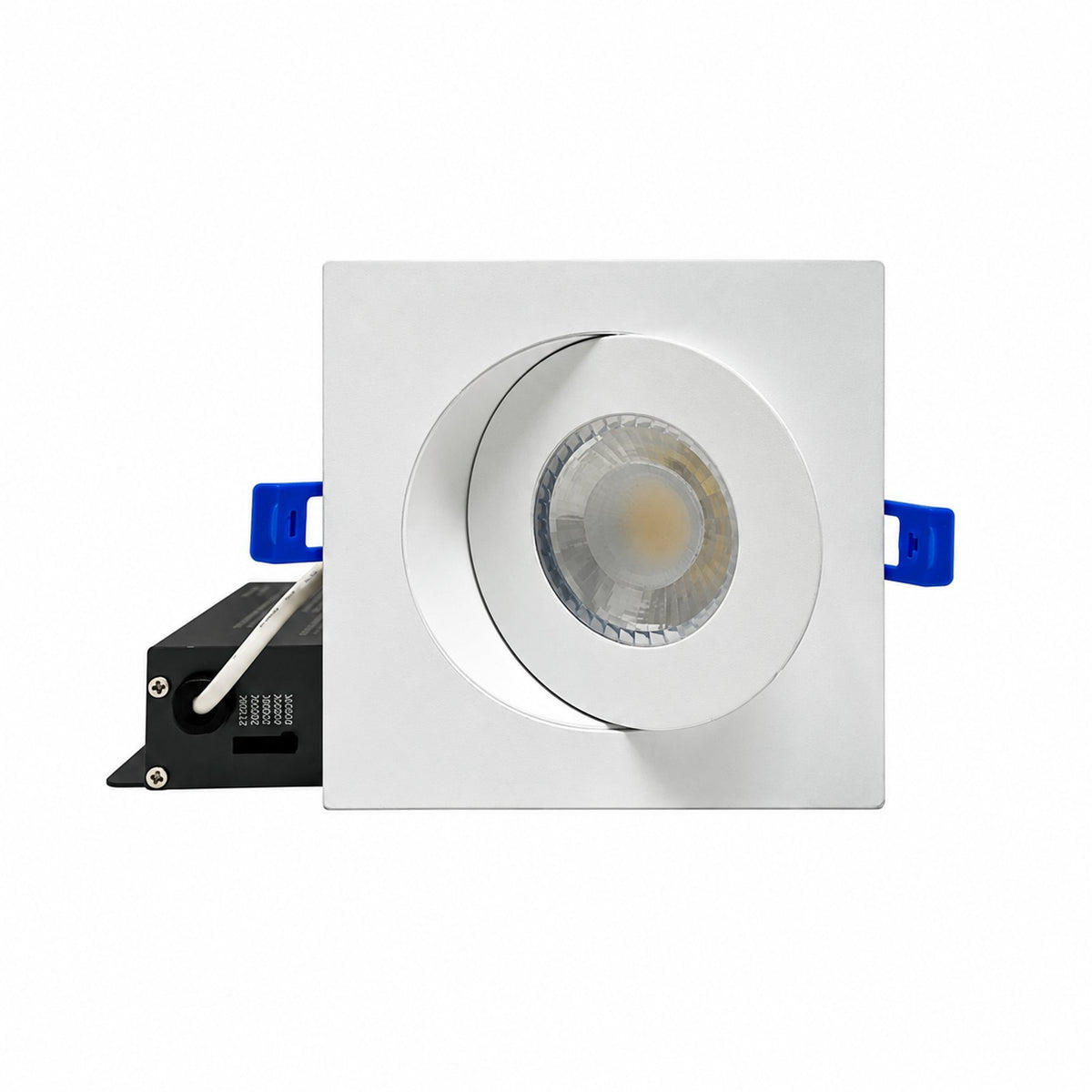 4" SQUARE GIMBAL LED SLIM PANEL, DIMMABLE, 9W, 700LM, (5CCT SWITCHABLE) 2700K-3000K-3500K-4000K-5000K, AIRTIGHT WITH JUNCTION BOX (WHITE TRIM)