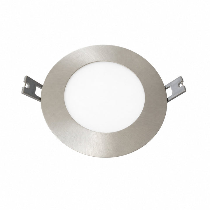 4″ Slim Panel, 10W, 750LM, 3CCT(3000K/4000K/5000K Changeable), Brushed Nickel