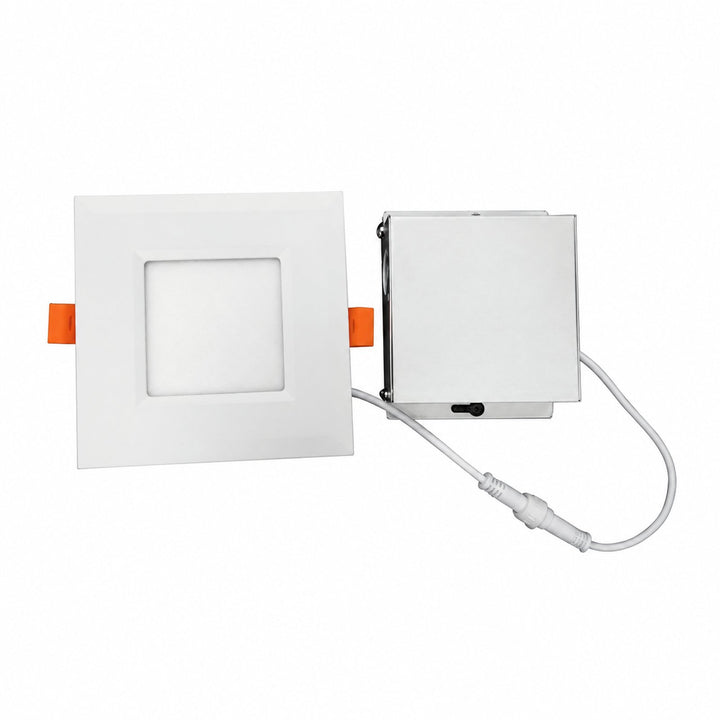 4″ Slim Square Panel, 9W,150LM, 3CCT(3000K/4000K/5000K), White