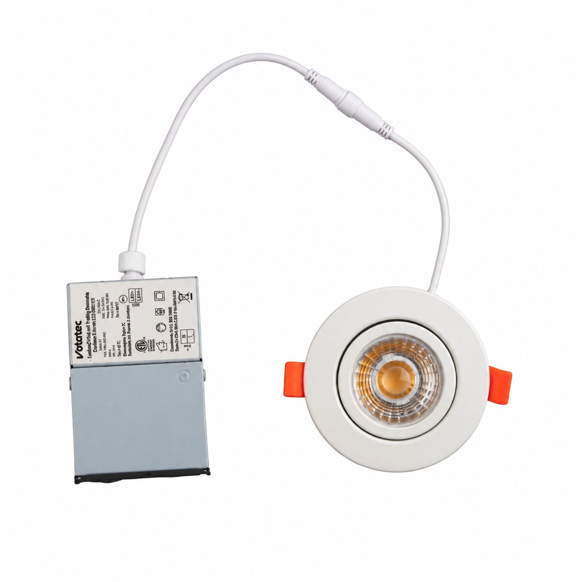 3″ Gimbal, 7W,560Lm, 3CCT(3000K/4000K/5000K Changeable), White Trim