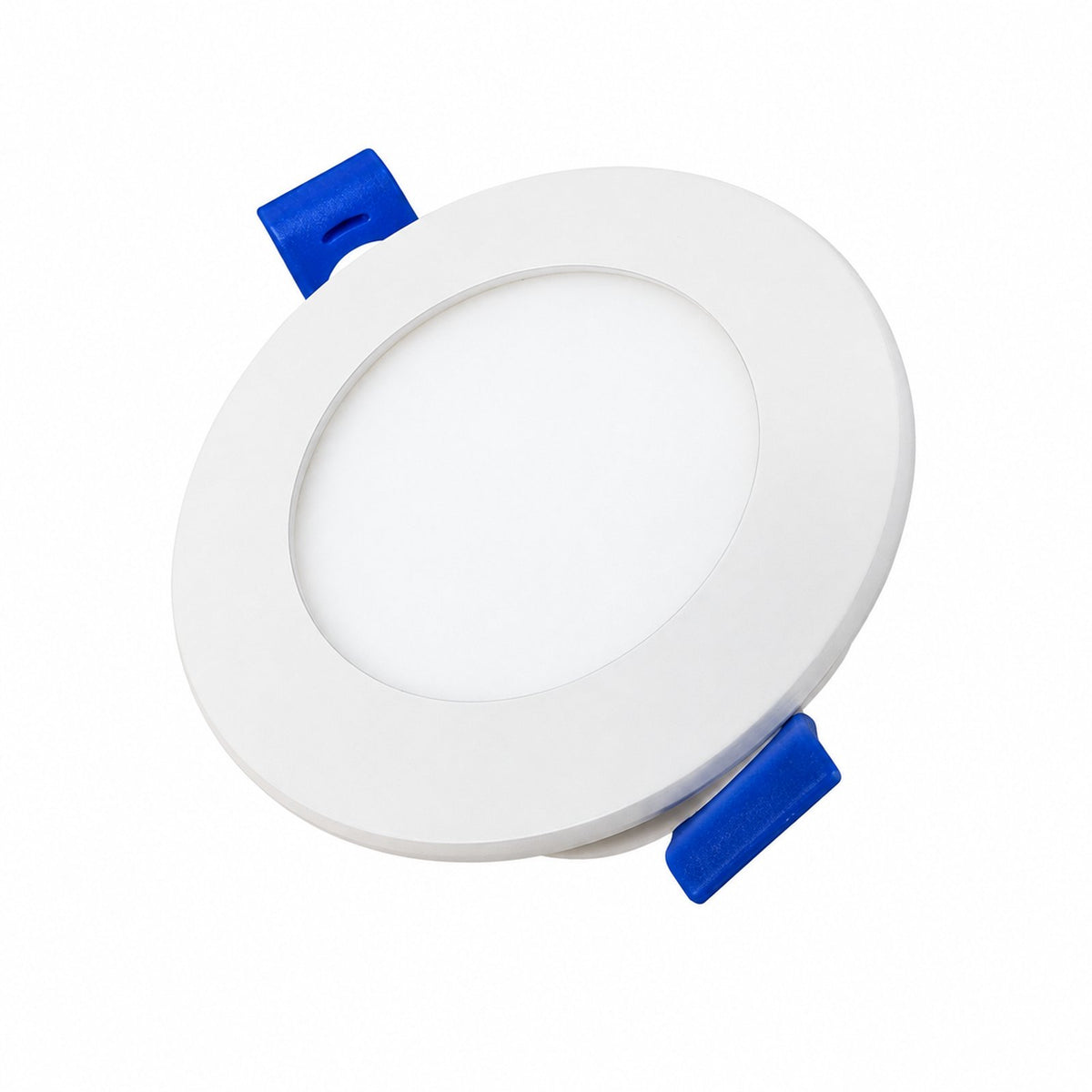 3.5" ROUND SUPER-THIN LED SLIM PANEL, DIMMABLE, 7W, 500LM (3CCT SWITCHABLE) 3000K-4000K-5000K, AIRTIGHT WITH JUNCTION BOX  (WHITE TRIM) - Reno Supplies
