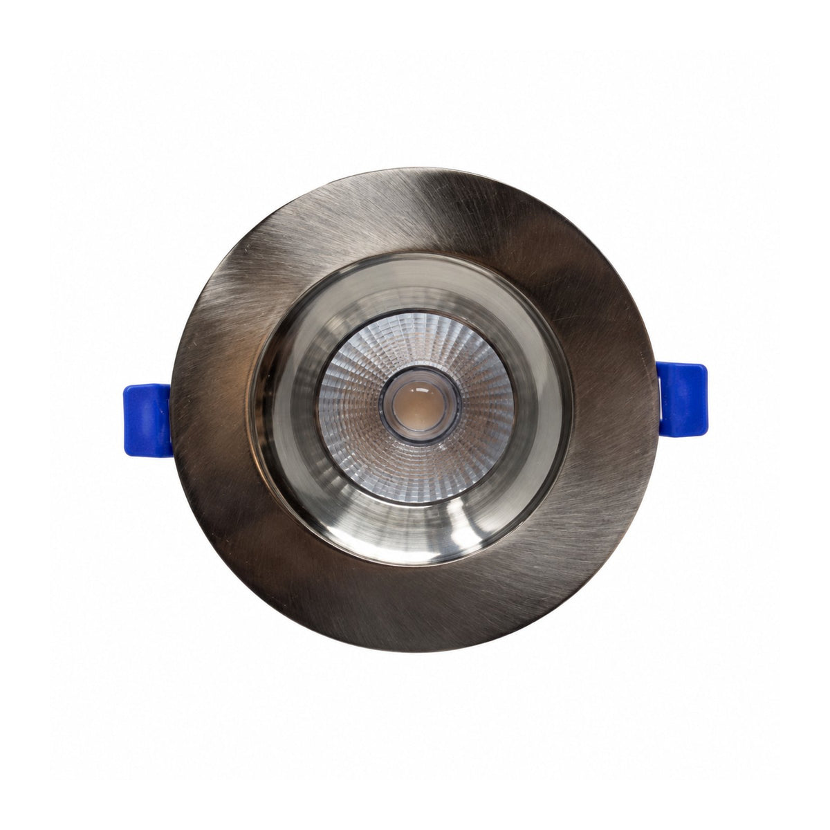 4" Round Baffle LED RECESSED LIGHT, 12W, 830LM, (5CCT SWITCHABLE 2,700K-3,000K-3500K-4000k-5000k, AIRTIGHT WITH JUNCTION BOX (Brushed Nicekl) - Reno Supplies