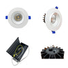 4" Round Baffle LED RECESSED LIGHT, 12W, 830LM, (5CCT SWITCHABLE 2,700K-3,000K-3500K-4000k-5000k, AIRTIGHT WITH JUNCTION BOX (White Trim)