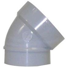 PVC SYSTEM 15 4'' 45 DEG ELBOW SPXH - Reno Supplies