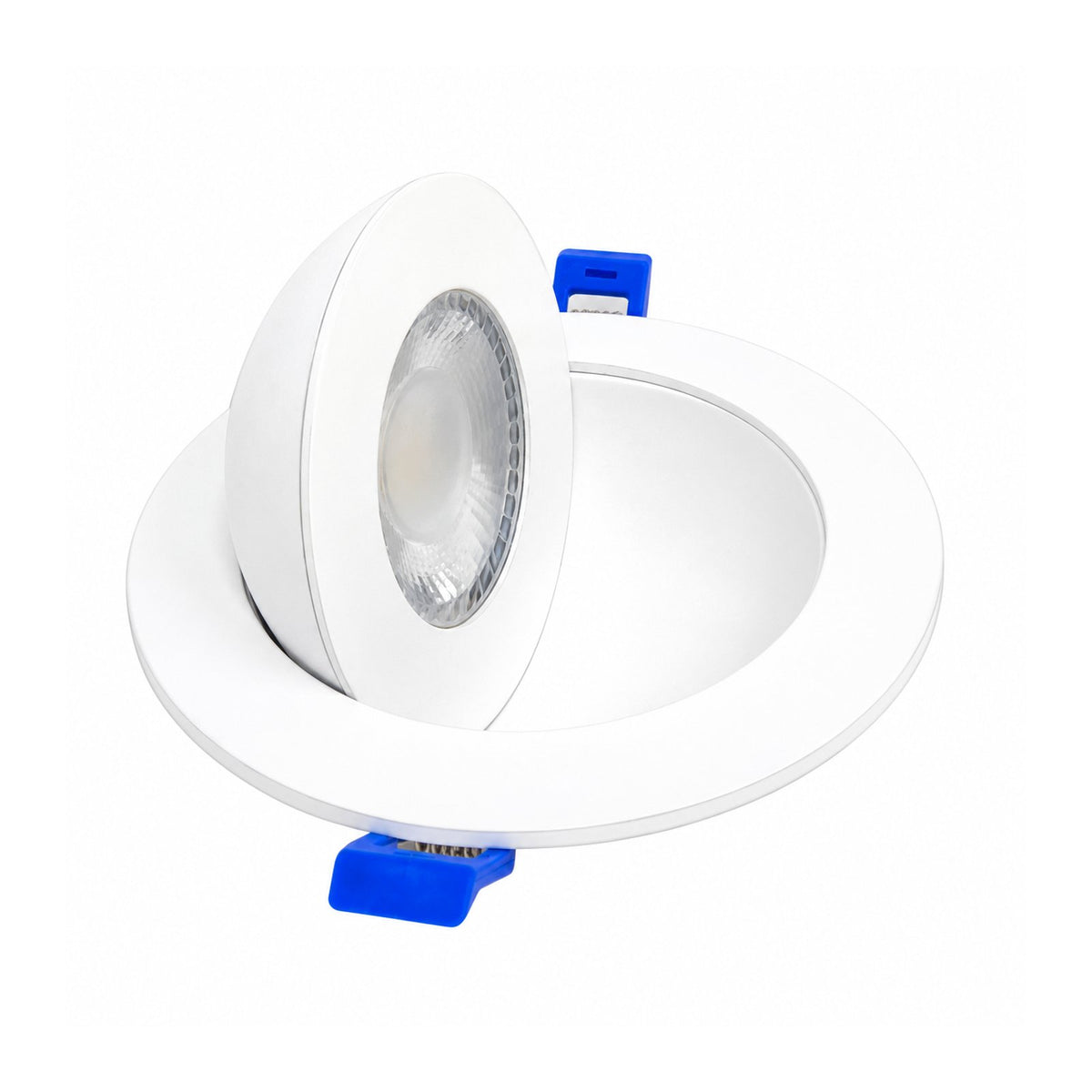4" Round Gimbal LED Slim panel, Dimmable, 9W, 860LM, (5CCT SWITCHABLE)  2700K-3000K-3500K-4000K-5000K, Airtight with junction box (WHITE TRIM)