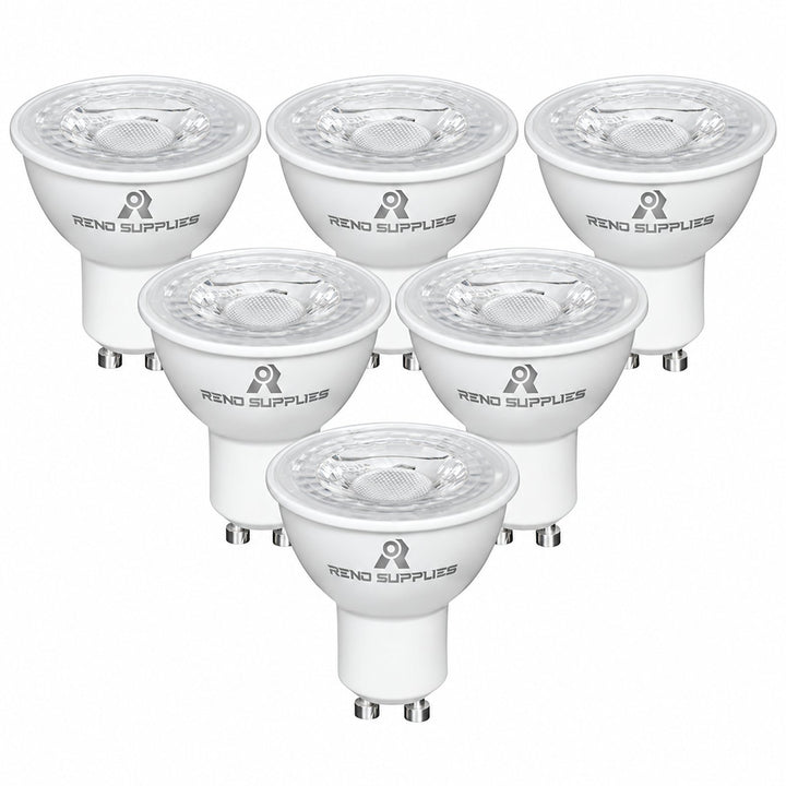 RS GU10 LED Bulbs, Dimmable, 6.5W, 500LM, (60W Halogen Bulb Equivalent), LED Spotlight Bulbs, Recessed Lighting, UL Listed, Energy Star Certified