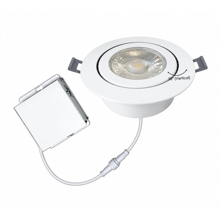 6″ Round Gimbal Panel, 13W, 1050LM, 3CCT(3000K/4000K/5000K Changeable)