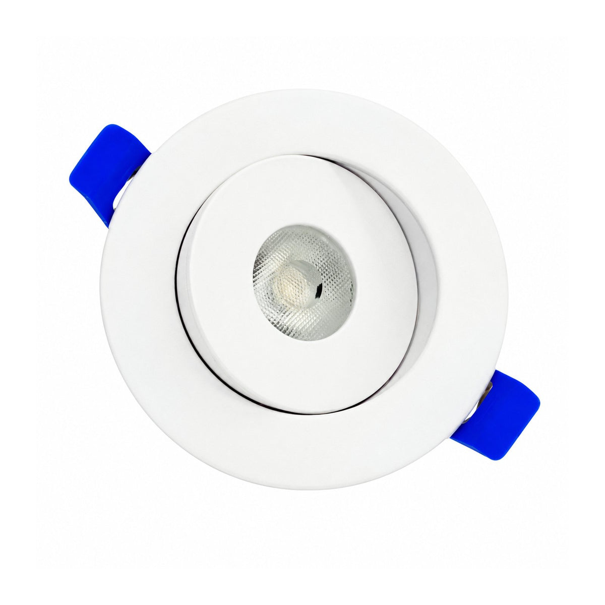 2" ROUND GIMBAL LED SLIM PANEL, DIMMABLE, 5W, 400LM, (5CCT SWITCHABLE) 2700K-3000K-3500K-4000K-5000K, , AIRTIGHT WITH JUNCTION BOX (WHITE TRIM)