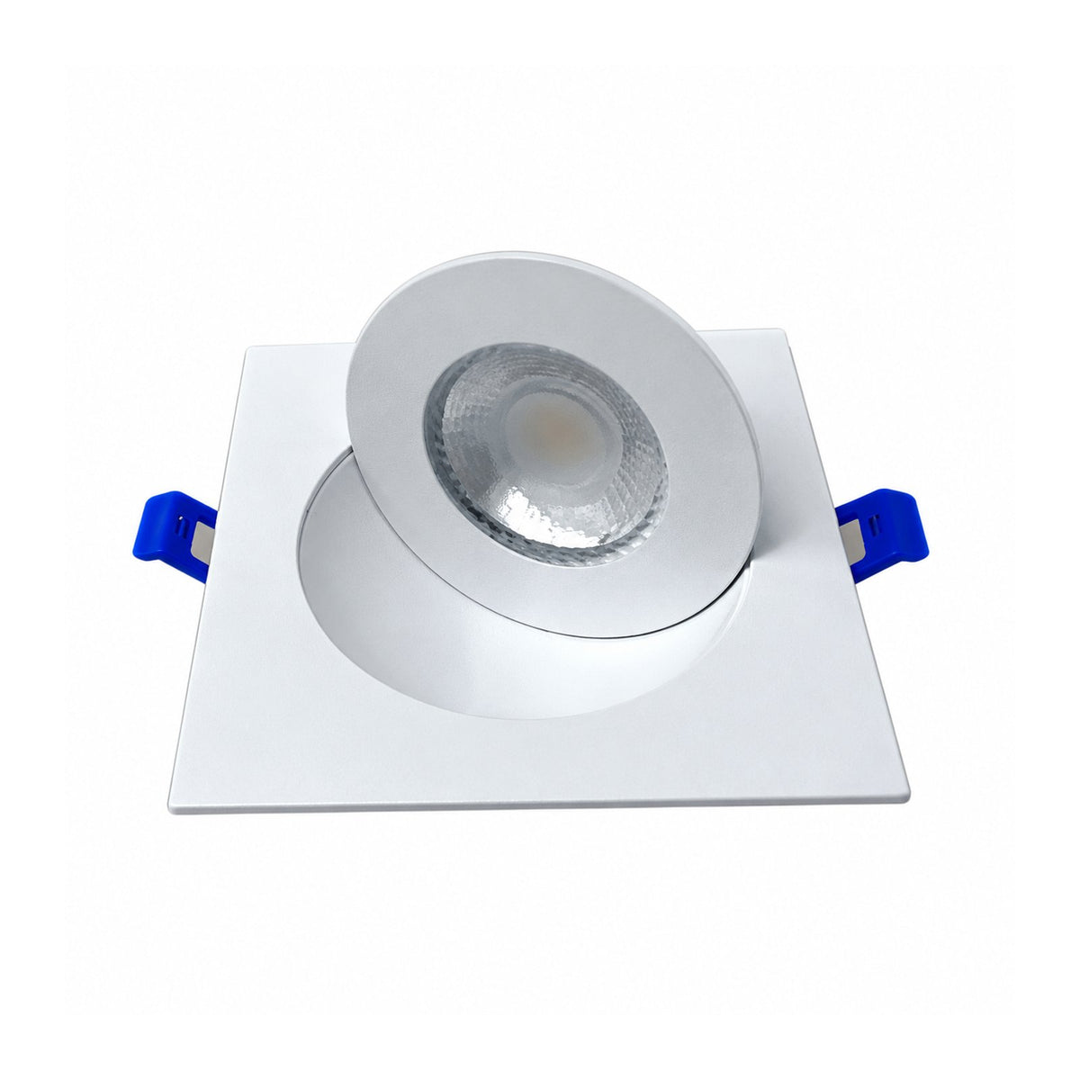 4" SQUARE GIMBAL LED SLIM PANEL, DIMMABLE, 9W, 700LM, (5CCT SWITCHABLE) 2700K-3000K-3500K-4000K-5000K, AIRTIGHT WITH JUNCTION BOX (WHITE TRIM)