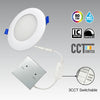 4Inch Round LED Recessed Light, 10W, 700Lm, 3 color selectable(3000k/4000k/5000k), dimmable, cri80+, with junction box