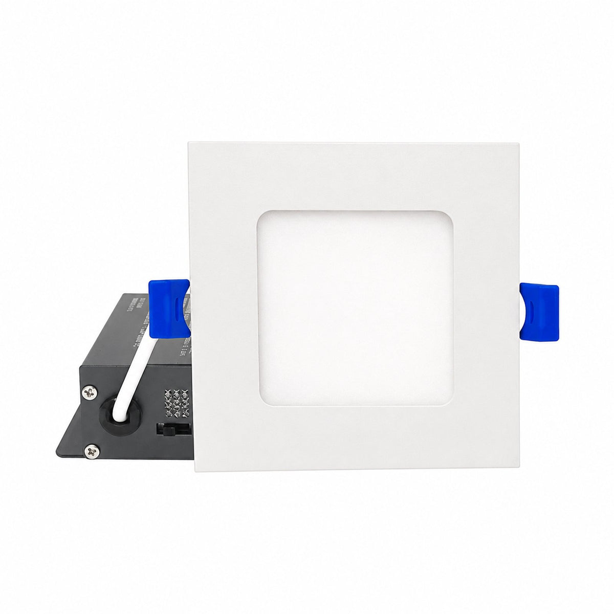 4" SQUARE SUPER-THIN LED SLIM PANEL, DIMMABLE, 12W, 750LM (3CCT SWITCHABLE) 3000K-4000K-5000K, AIRTIGHT WITH JUNCTION BOX