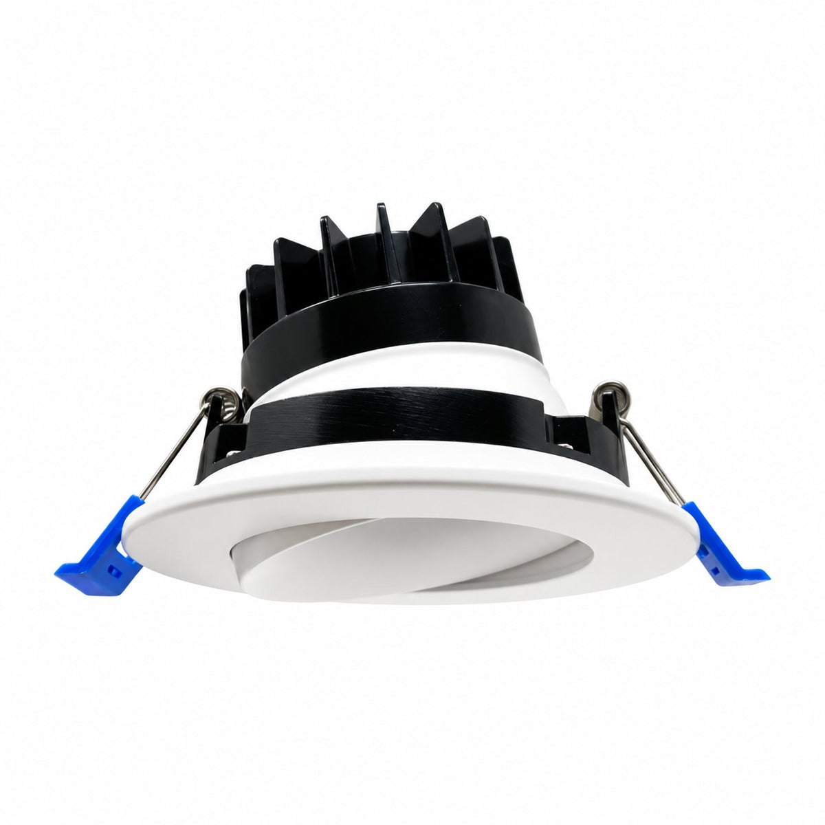 3.5" ROUND BAFFLE LED RECESSED LIGHT, 9W, 650LM, 5CCT SWITCHABLE 2700K-3000K-3500K-4000K-5000K, AIRTIGHT WITH JUNCTION BOX (WHITE TRIM)