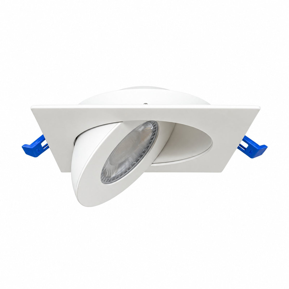 4" SQUARE GIMBAL LED SLIM PANEL, DIMMABLE, 9W, 700LM, (5CCT SWITCHABLE) 2700K-3000K-3500K-4000K-5000K, AIRTIGHT WITH JUNCTION BOX (WHITE TRIM)