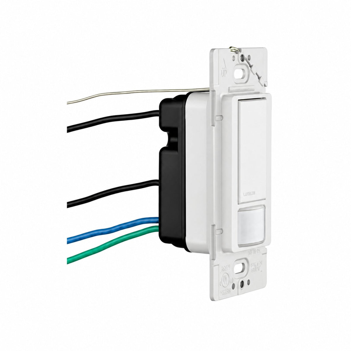 Lutron MS-OPS5M-WH Maestro Sensor Switch, 5-Amp, No Neutral Required, Single-Pole or Multi-Location, White - Reno Supplies
