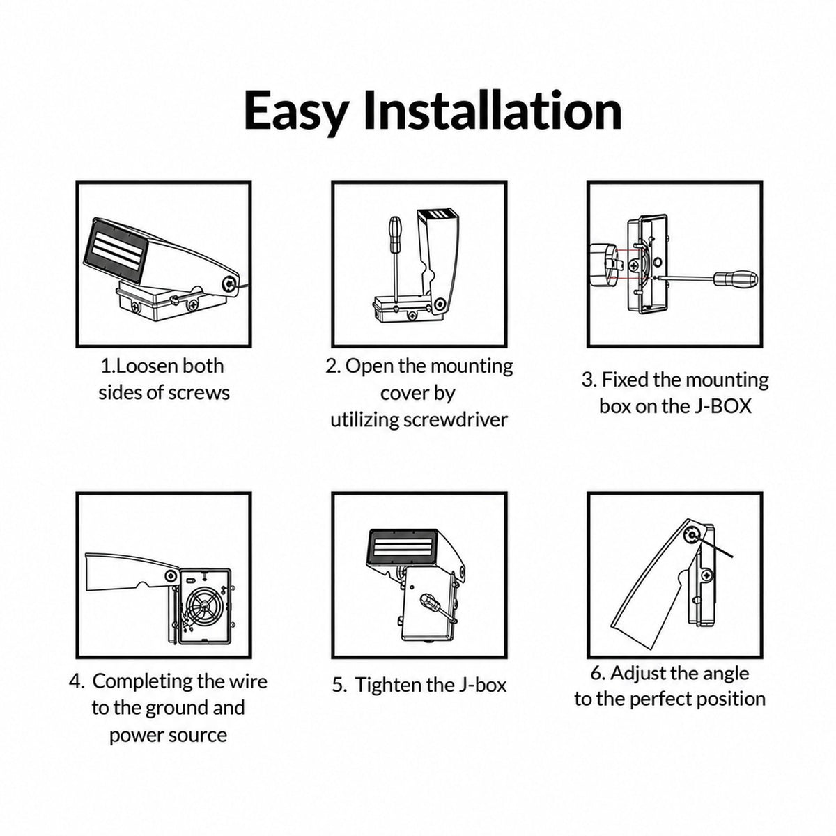 DawnRay 70W LED Adjustable Wall Pack (347-480V)