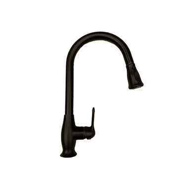 Single-Handle Pull-Down Sprayer Kitchen Bar Faucet in OIL RUBBED BRONZE - Reno Supplies