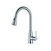 Single-Handle Pull-Down Sprayer Kitchen Bar Faucet in CHROME