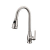 Single-Handle Pull-Down Sprayer Kitchen Bar Faucet in CHROME