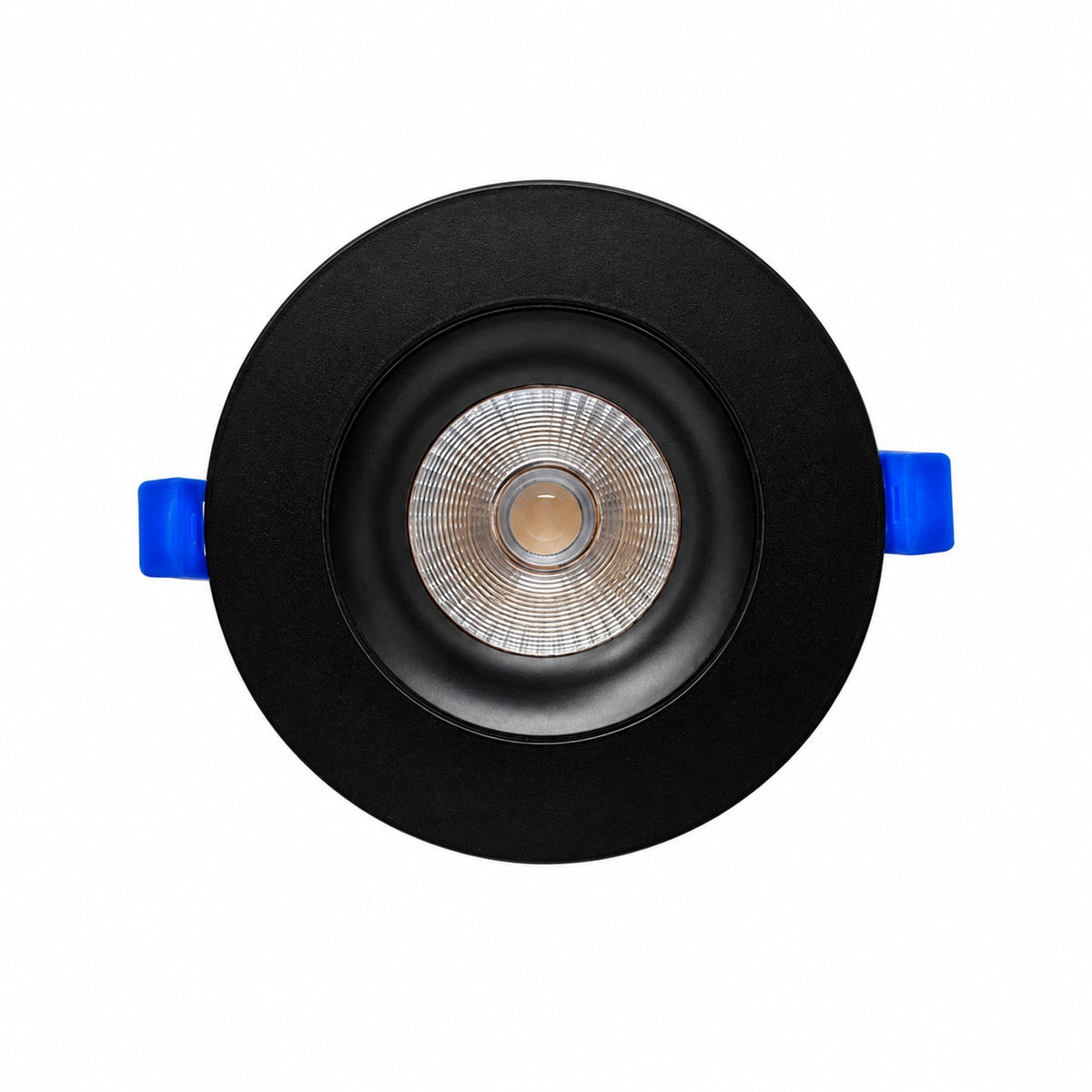 4Inch, Dim to Warm Baffle LED Recessed Light with Air Tight Junction Box, 12W, 660 LM, Color temperature dimmable from 3000K to 2200K, Adjustable & Rotatable Recessed Ceiling Fixture (Black Trim) - Reno Supplies